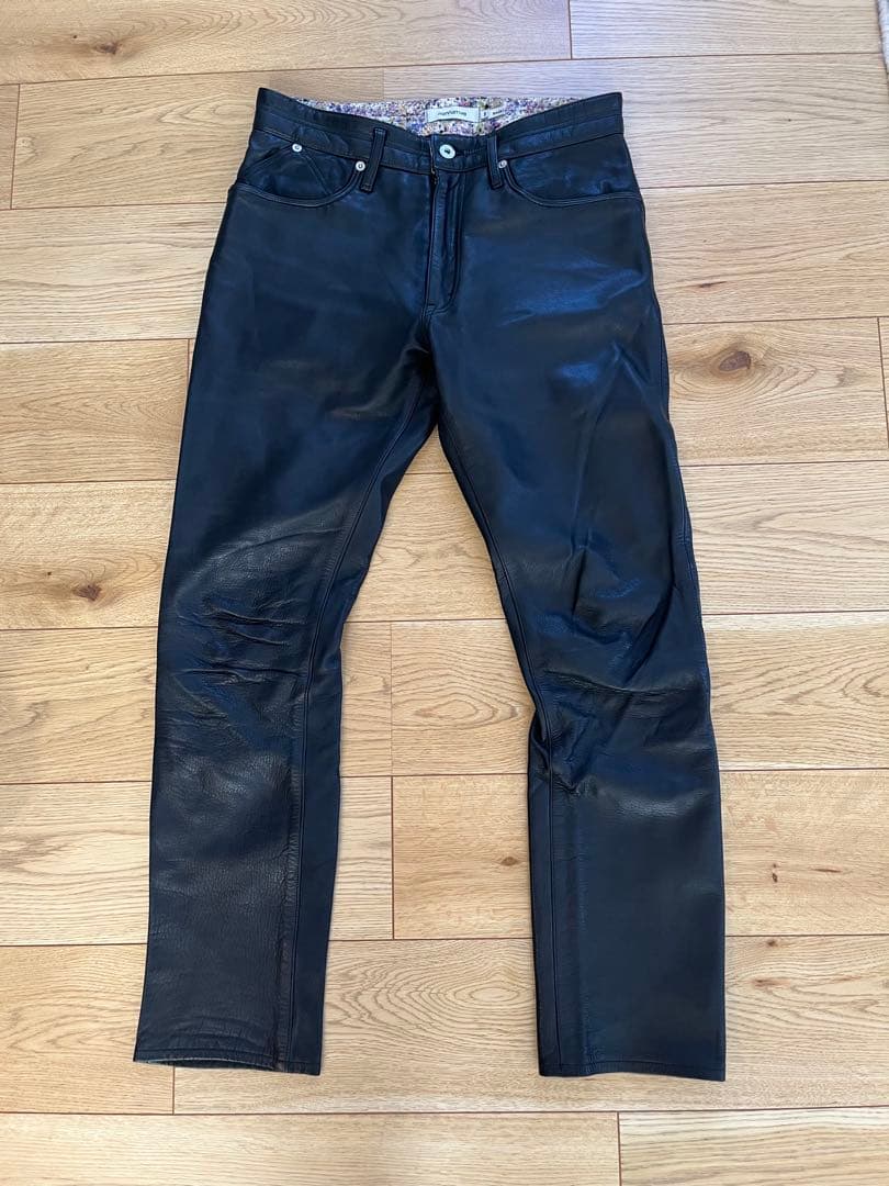 nonnative カウレザーブラックレザーパンツ サイズ1 ノンネイティブ