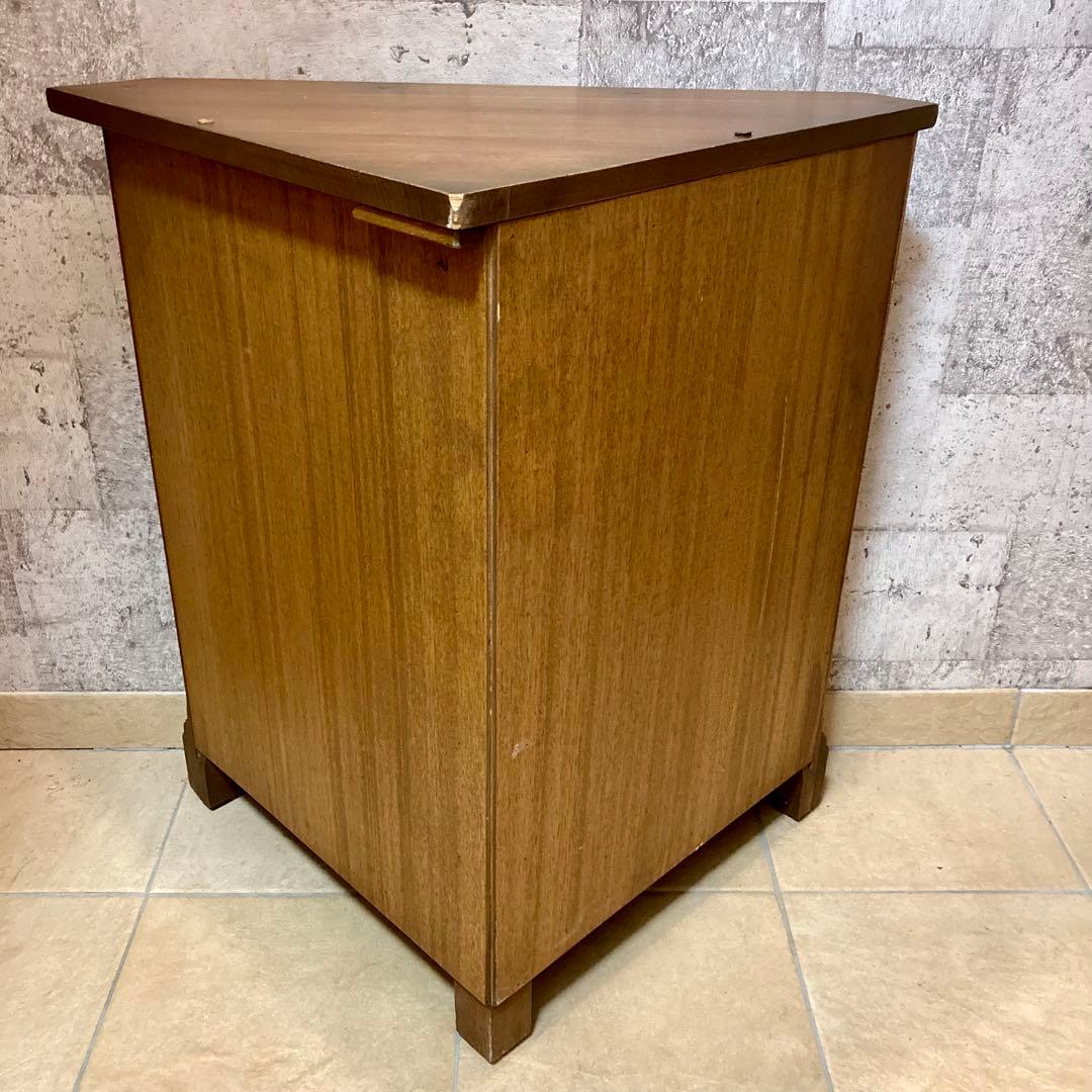 天然木 コーナーキャビネット飾り棚 レトロ 古民家家具