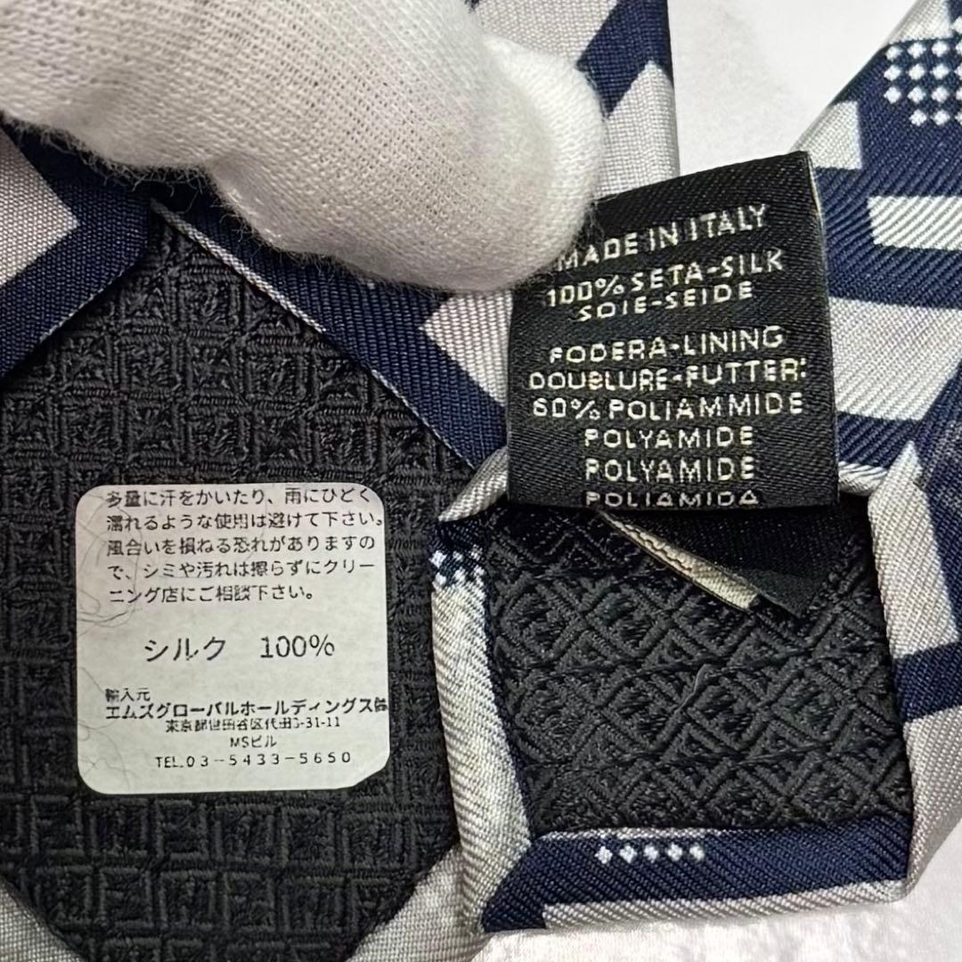 ✨未使用級✨ 激レア FENDI ネクタイ シルク100% ズッカ柄 デカロゴ