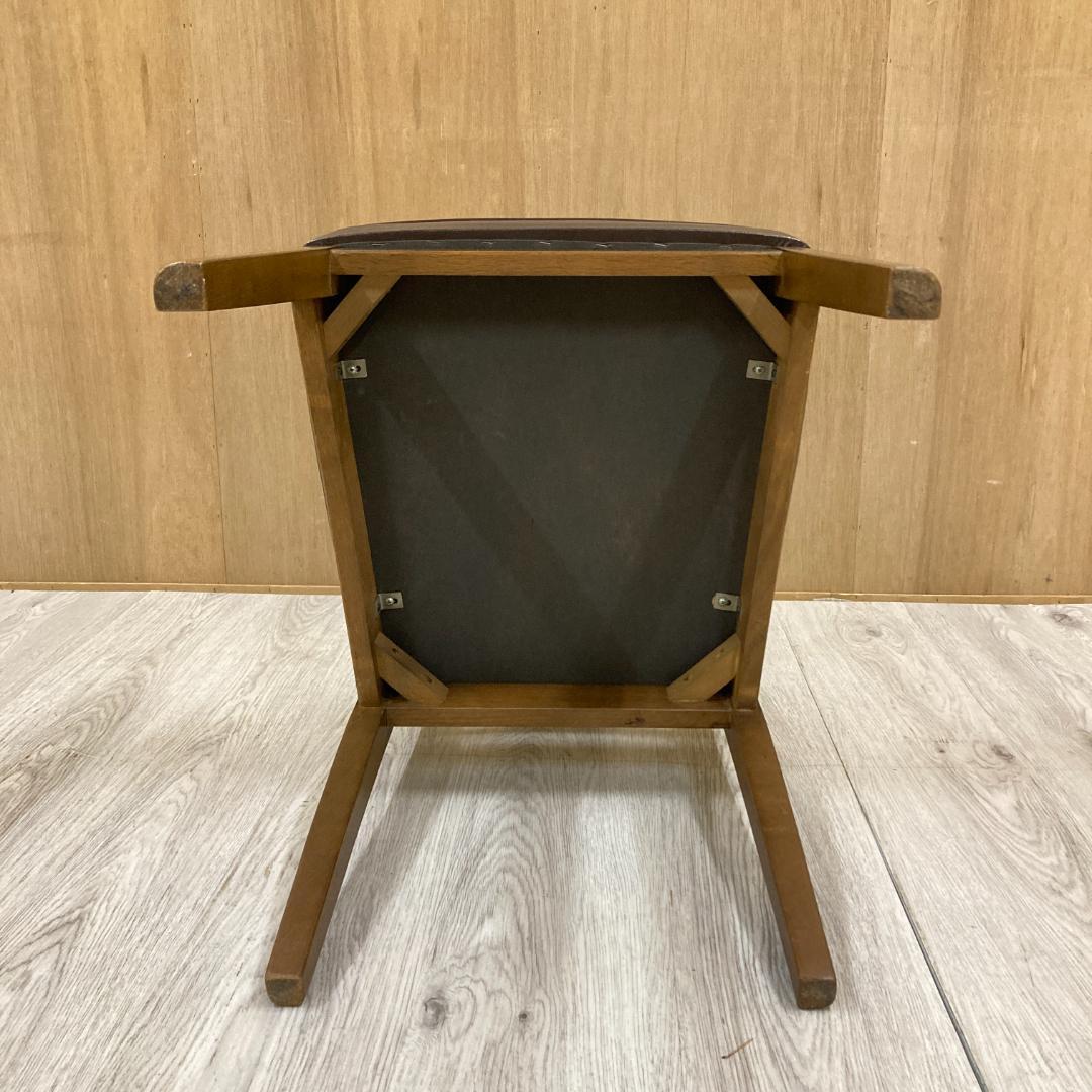 【飛騨産業】HIDA キツツキ　ダイニングチェア　椅子　革張り　A