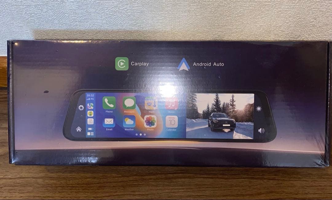 ドライブレコーダーミラー型 4K12インチCarPlay AndroidAuto