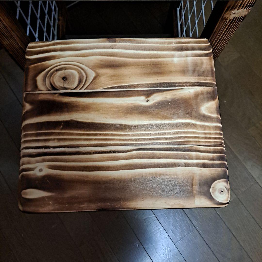 ガーデンテーブル&スツールセット ハンドメイド　期間限定値下中