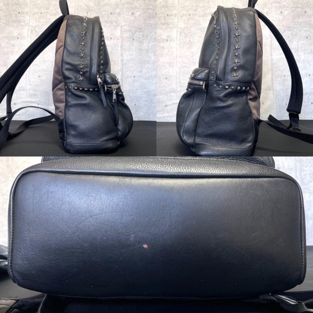 JIMMY CHOO WILMER BLACK レザー A4収納 バックパック