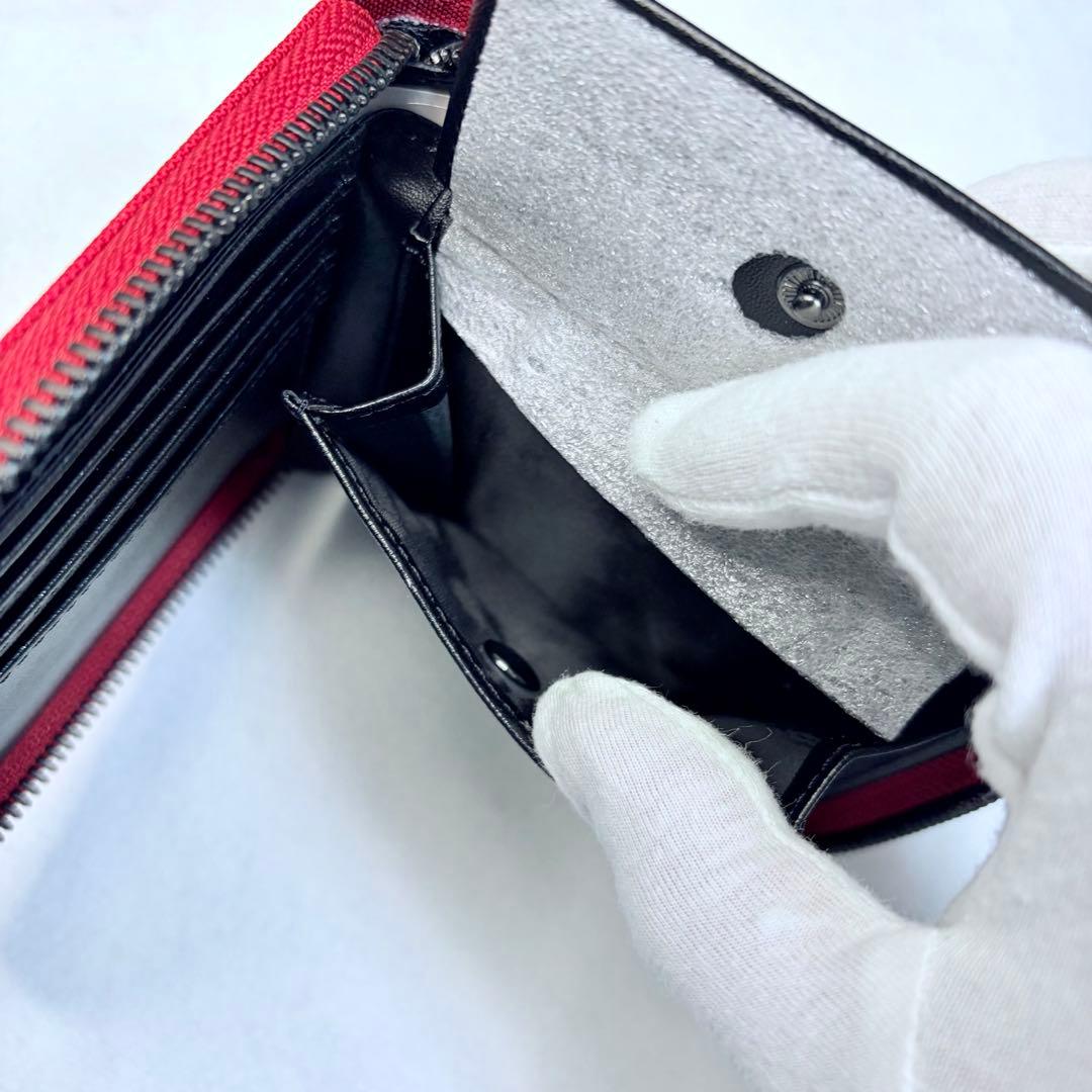 DIESEL ディーゼル 二つ折り財布 ファスナー ブランド財布 レッド