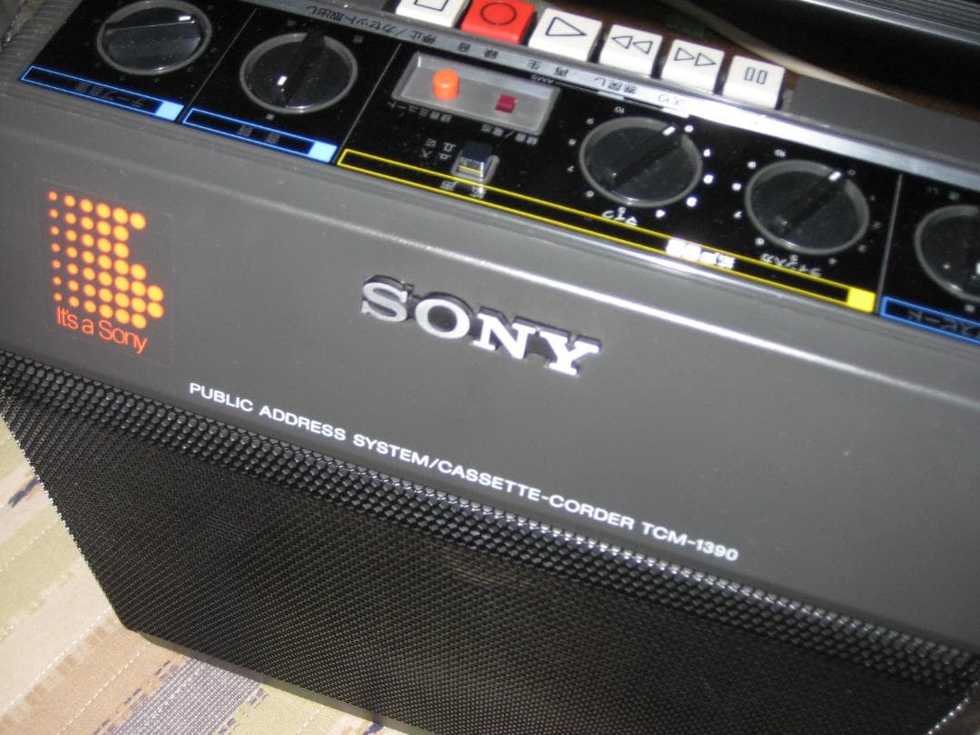 中古美品　SONY　カセットレコーダー　TCM-1390