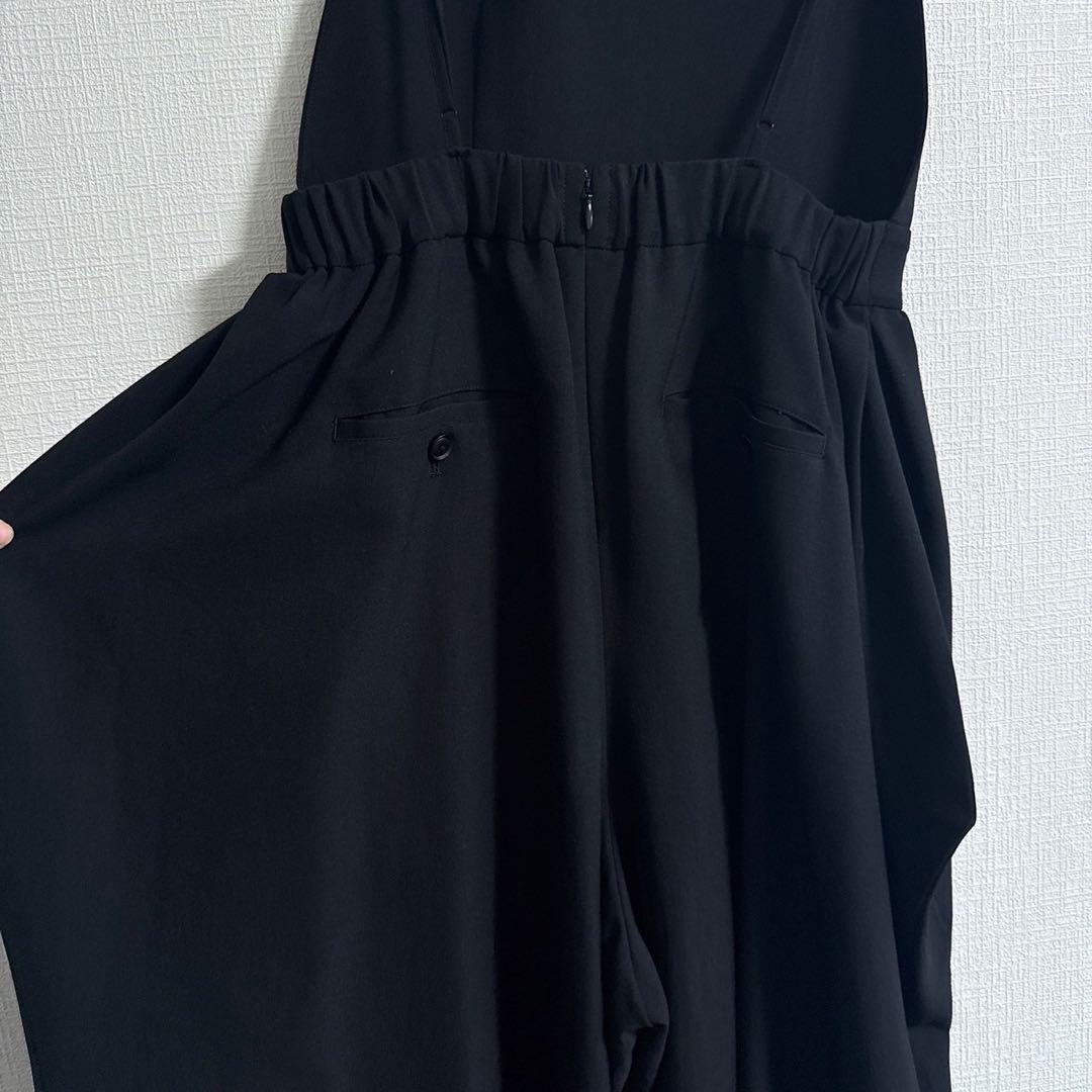 AEWEN MATOPH ナイロンビスチェサロペット イウエンマトフ ブラック