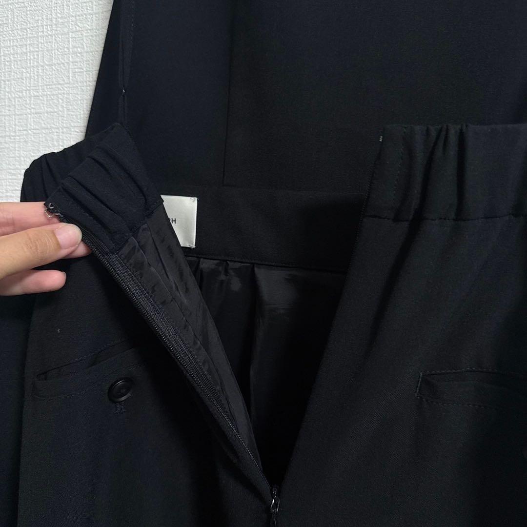 AEWEN MATOPH ナイロンビスチェサロペット イウエンマトフ ブラック