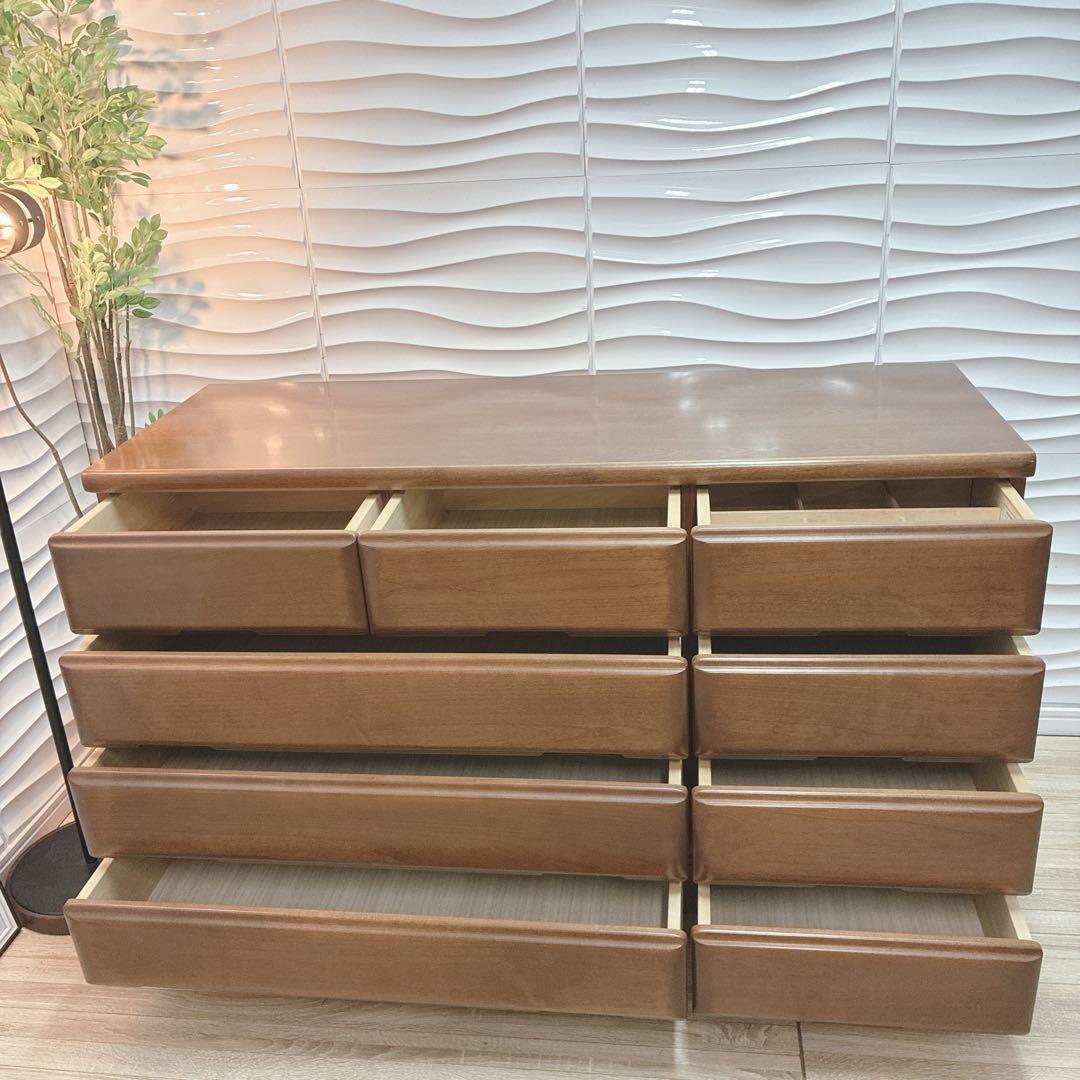 ◇大阪府全域 神戸市 配達料無料！◇KAZAMA◇チェスト◇箪笥◇天然木◇