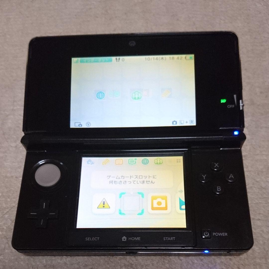 中古 ニンテンドー3DS クリアブラック ジャンク