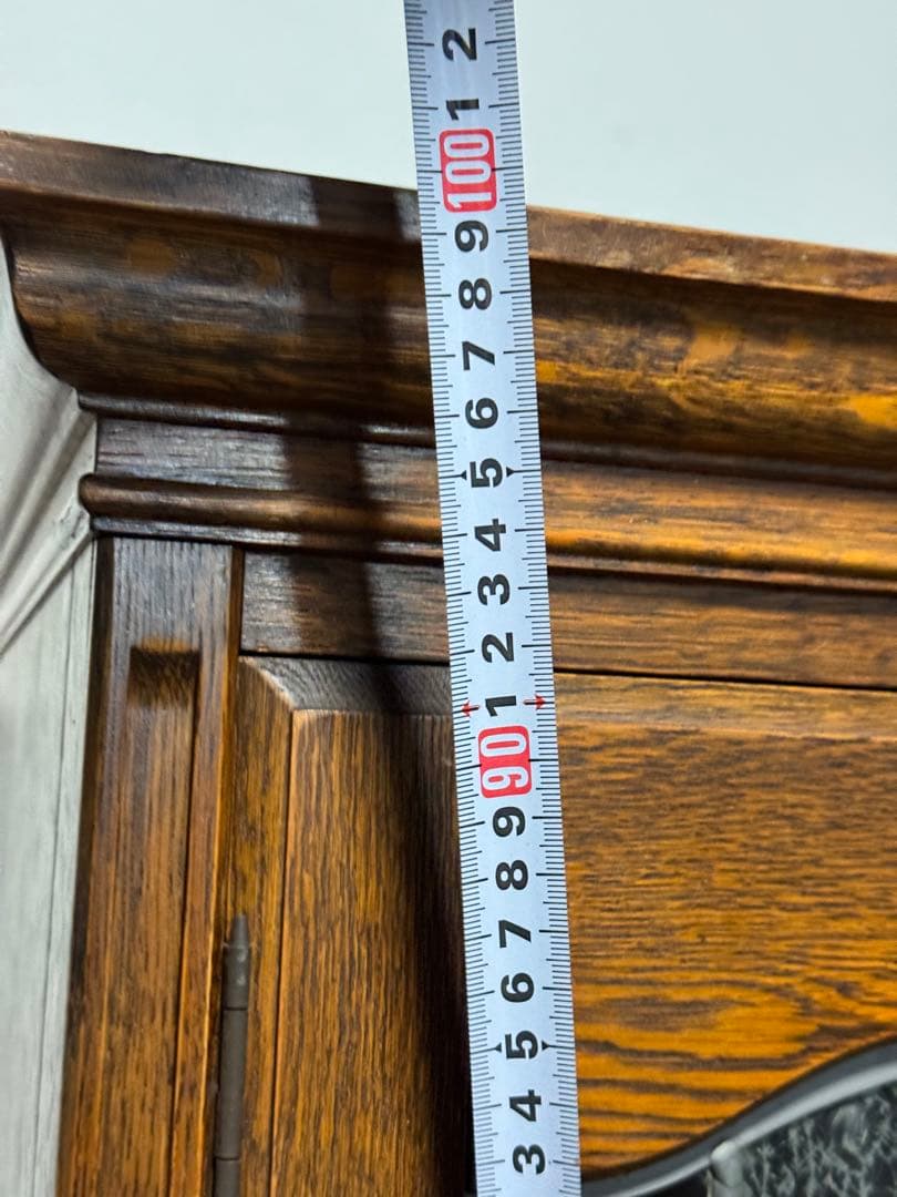 三越家具 三越ブルージュ オーク材 ガラスキャビネットカントリーハウス 食器棚