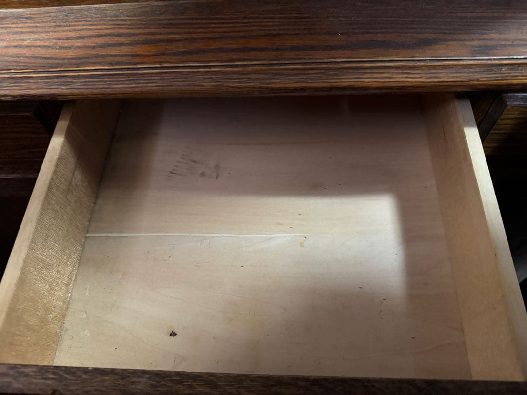 三越家具 三越ブルージュ オーク材 ガラスキャビネットカントリーハウス 食器棚