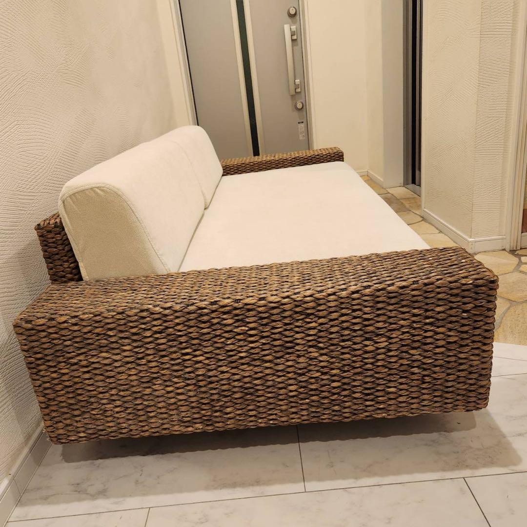 a.flatケイ・ローソファ 2.5人掛け &オットマン+テーブルセット