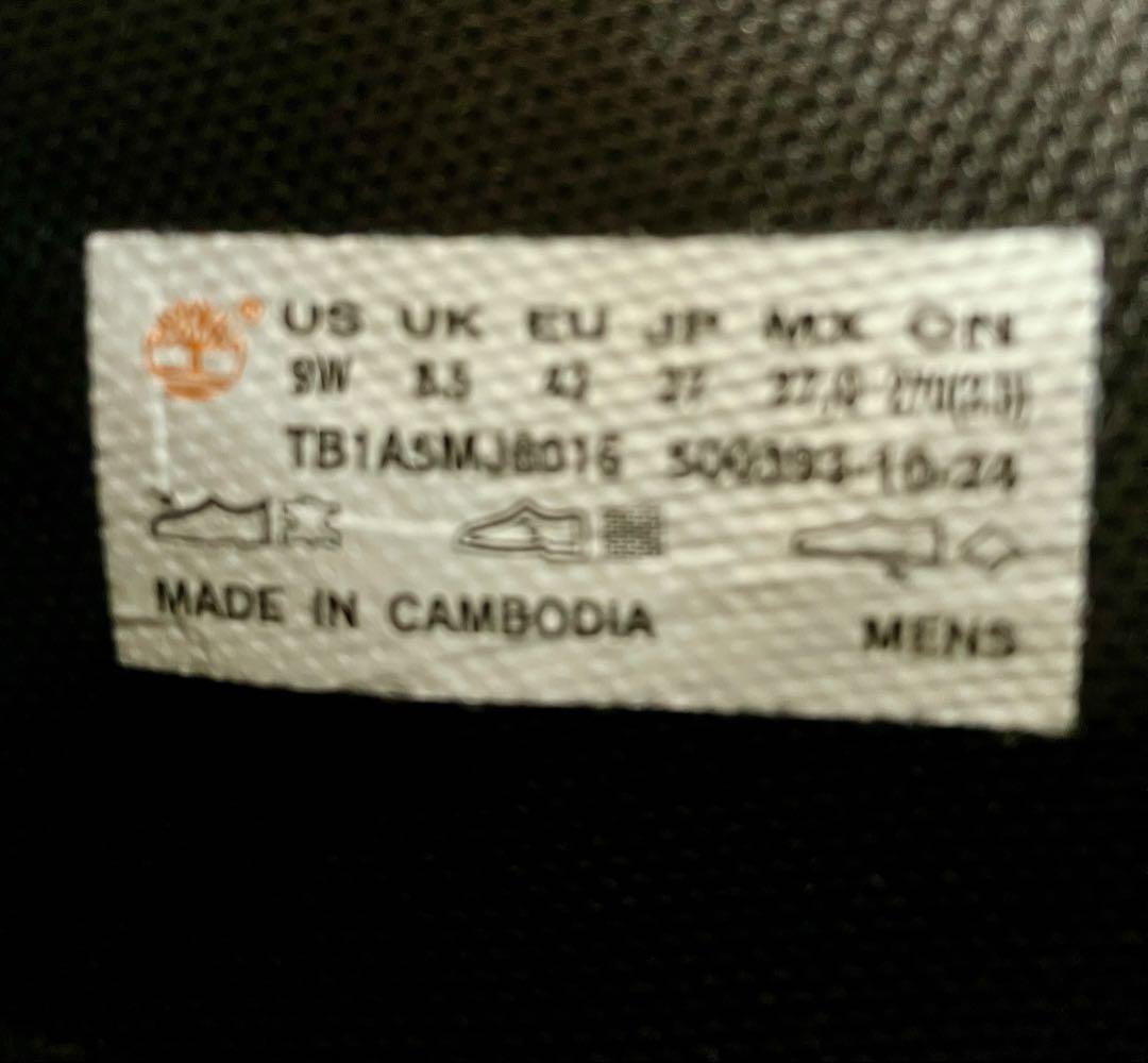 新品 半額以下★Timberlandティンバーランド 本革レザー シューズ27