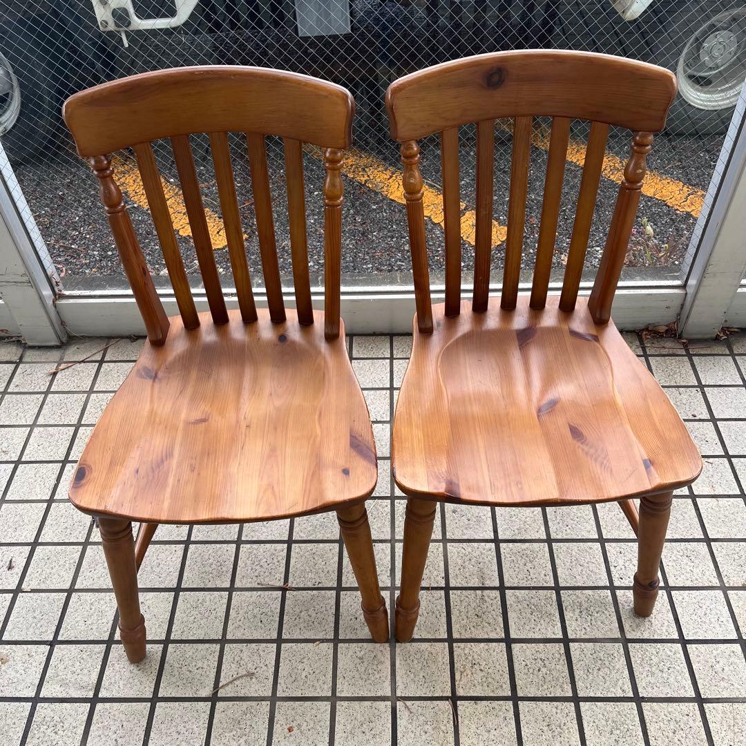 ②コスガ PROVINCE パイン無垢材 ダイニングチェア フレンチカントリー