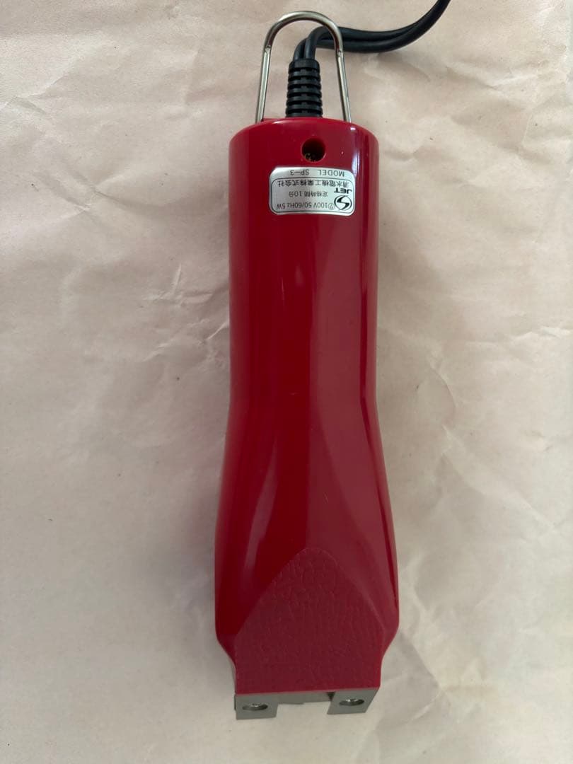 スピーディク 電気バリカン TAPIO 赤 替刃3種（1mm/2mm/5mm）