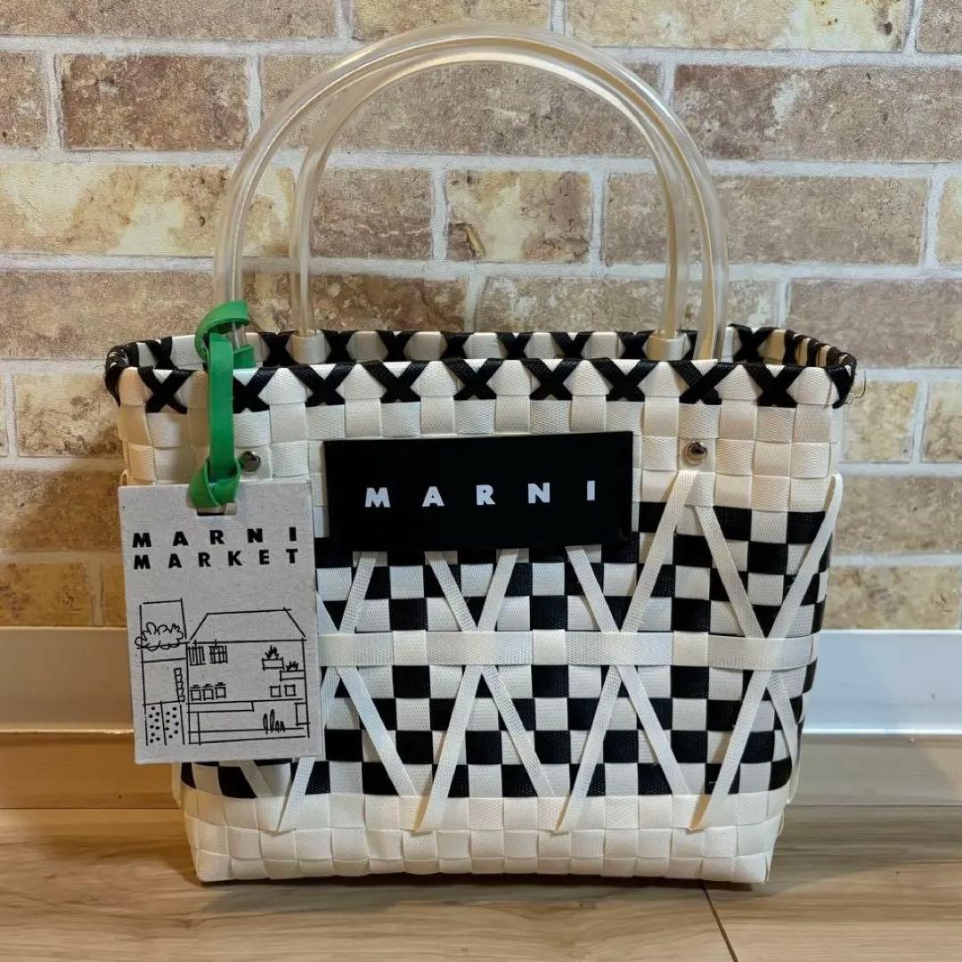 MARNI◇マルニマーケット◇マルニフラワーカフェ◇カゴバッグ◇マルシェバッグ