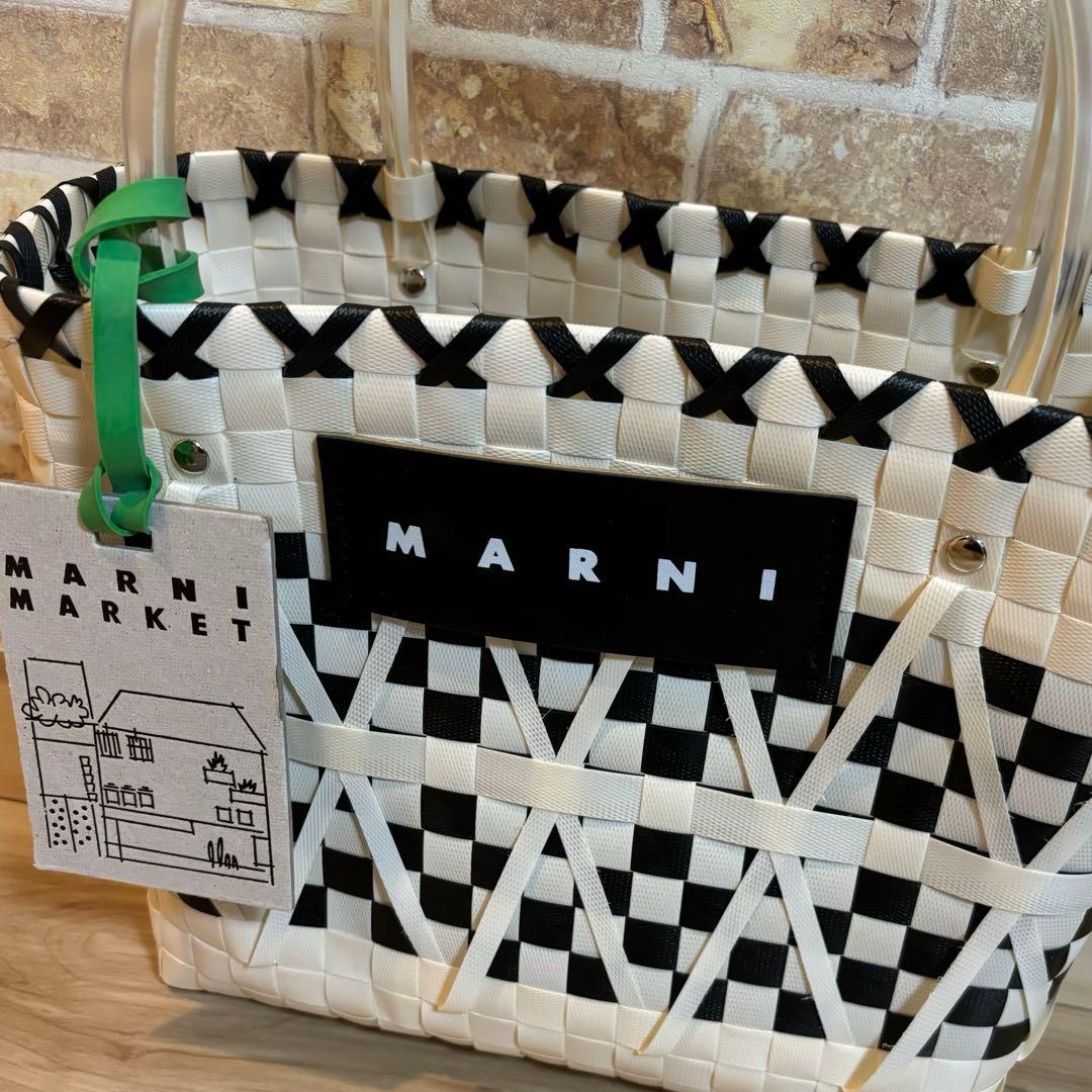 MARNI◇マルニマーケット◇マルニフラワーカフェ◇カゴバッグ◇マルシェバッグ