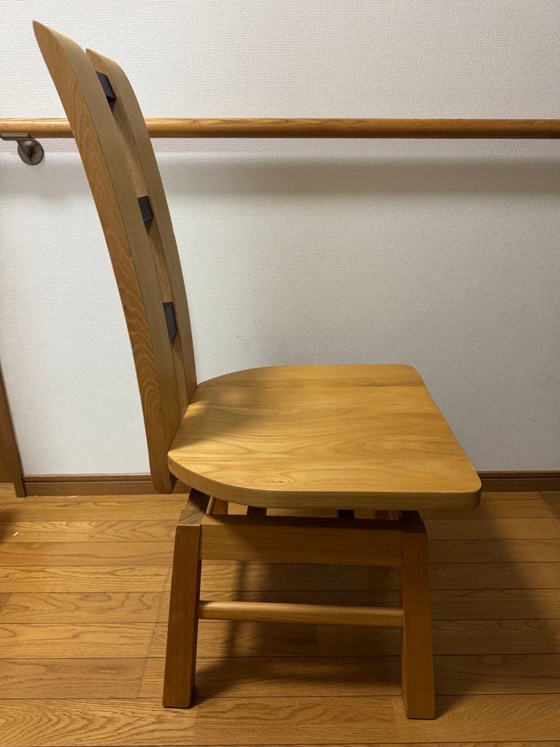 ナチュラルウッド 椅子 イス ダイニングチェア回転式