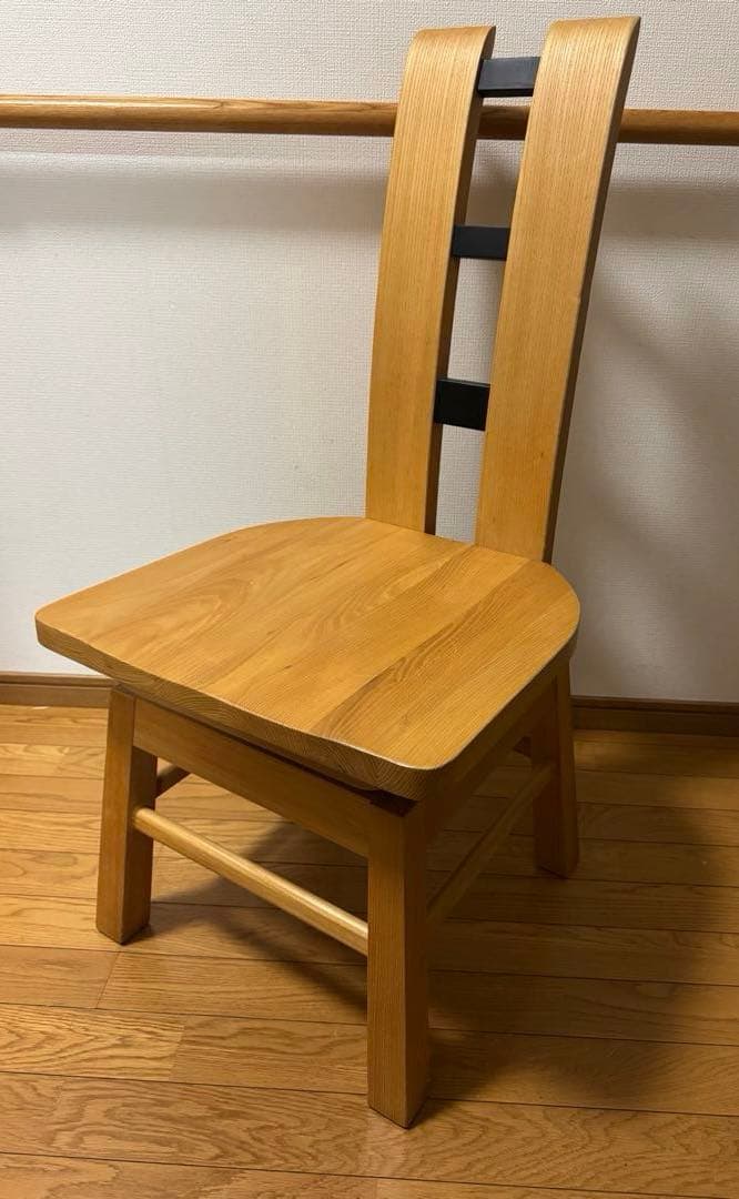 ナチュラルウッド 椅子 イス ダイニングチェア回転式