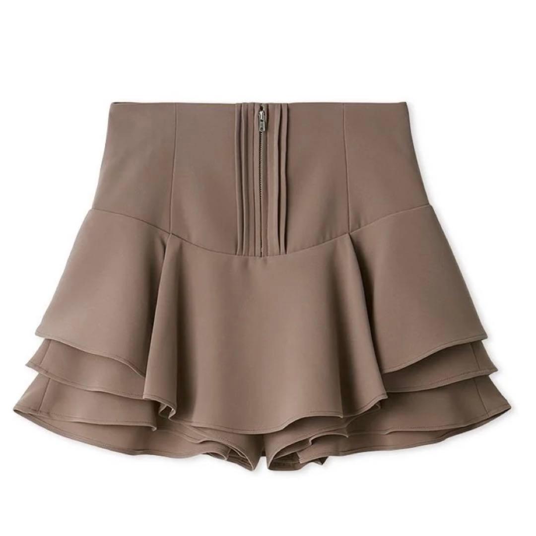 SNIDEL レイヤードフリルミニスカショーパン