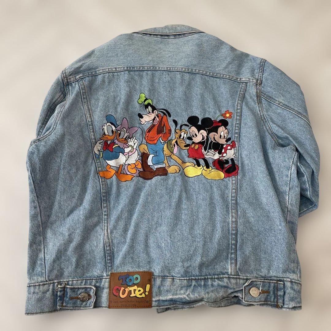 Too Cute! Disney刺繍　デニムジャケット　Gジャン　ミッキー