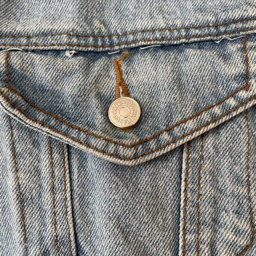 Too Cute! Disney刺繍　デニムジャケット　Gジャン　ミッキー