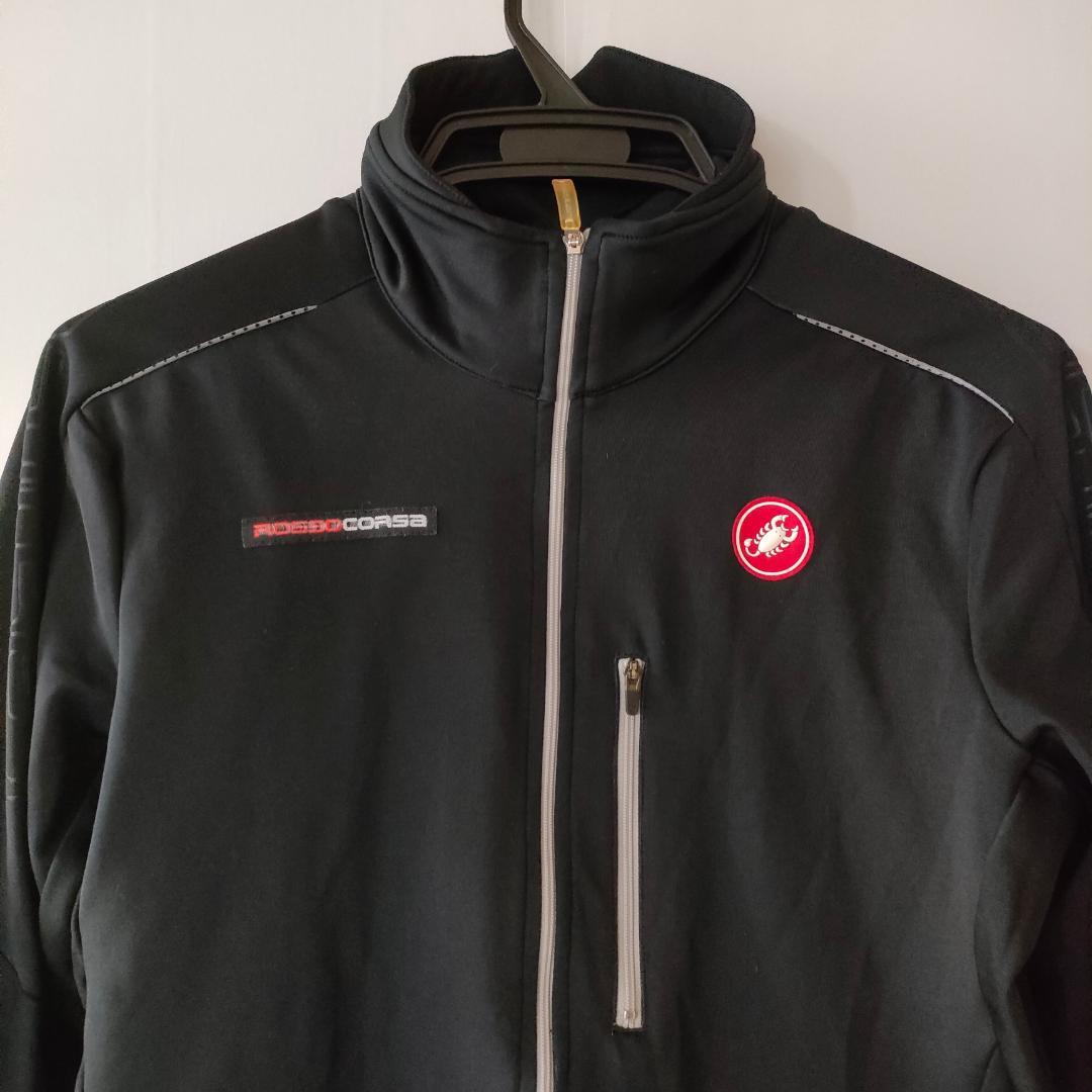 美品 CASTELLI カステリ ロッソコルサ サイクルジャケット ブルゾン