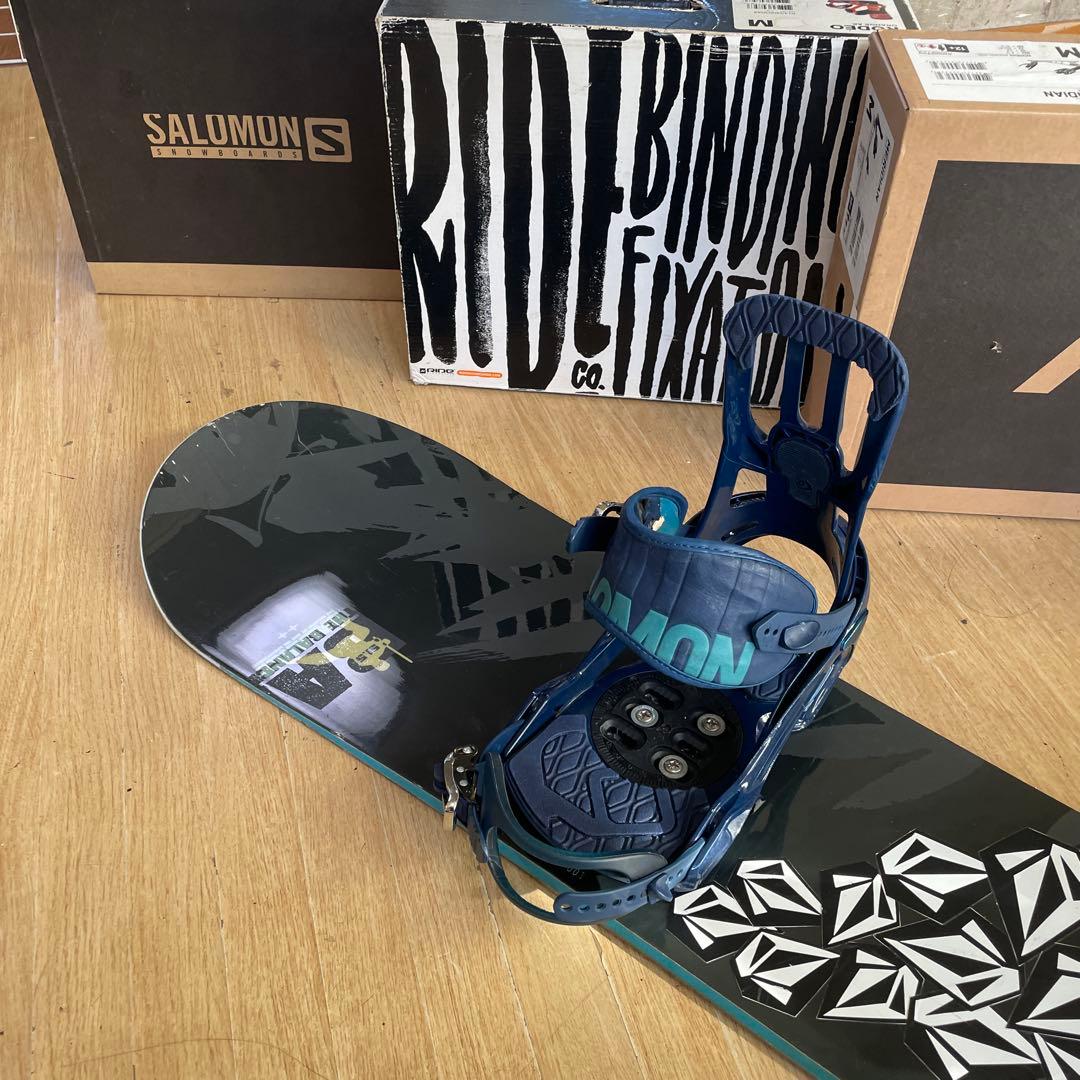 BURTON×SALOMONバイン付きスノーボードセット　テリエモデル　バートン