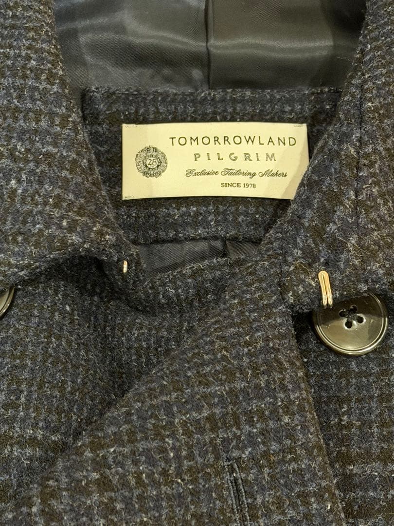 TOMORROWLAND PILGRIM チェック柄ピーコート
