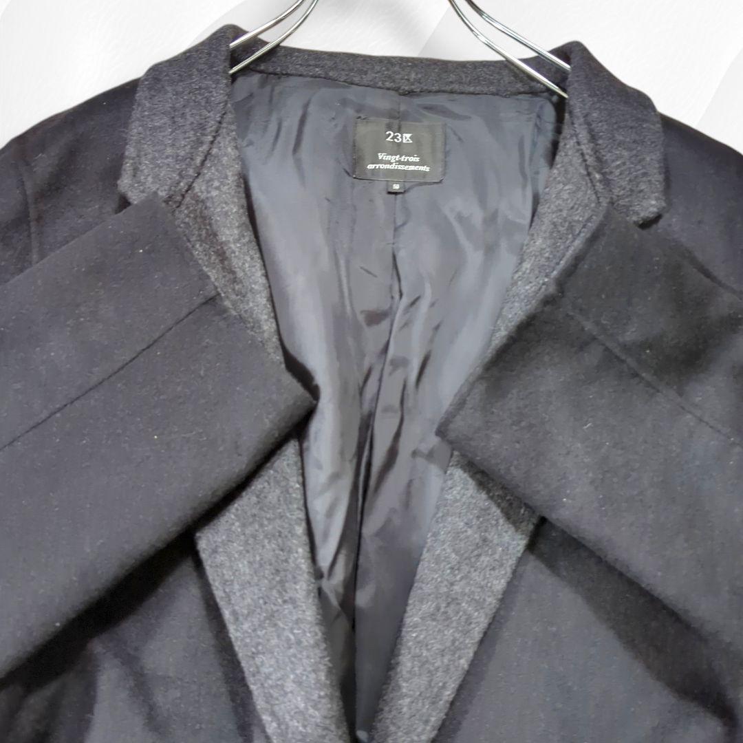 【新品】23区 WIND SHIELD COAT　ウールアンゴラ 4L