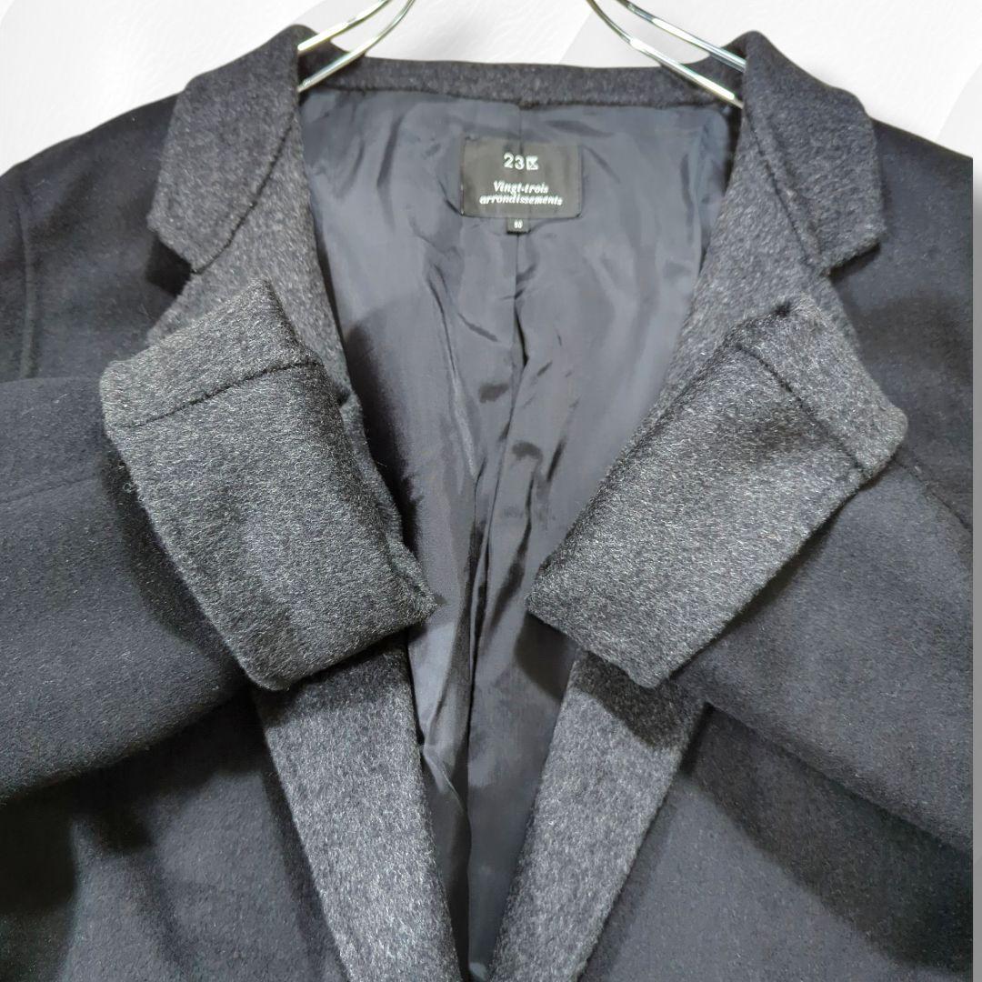 【新品】23区 WIND SHIELD COAT　ウールアンゴラ 4L