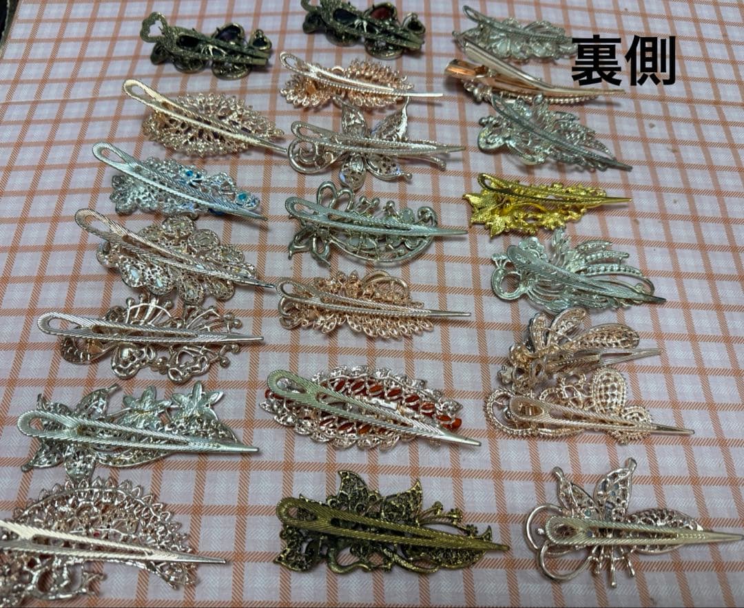 くちばし　コンコルド　ヘアクリップ　花ピン　髪留め　大衆演劇　22個セット