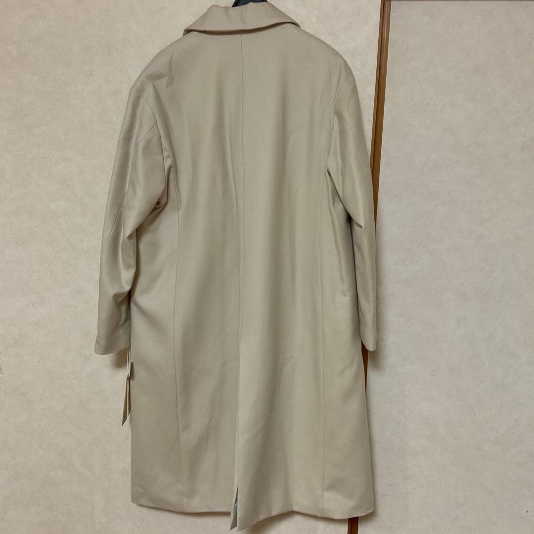 カリテ　ウール中綿チェスターコート　38 新品　アイボリー