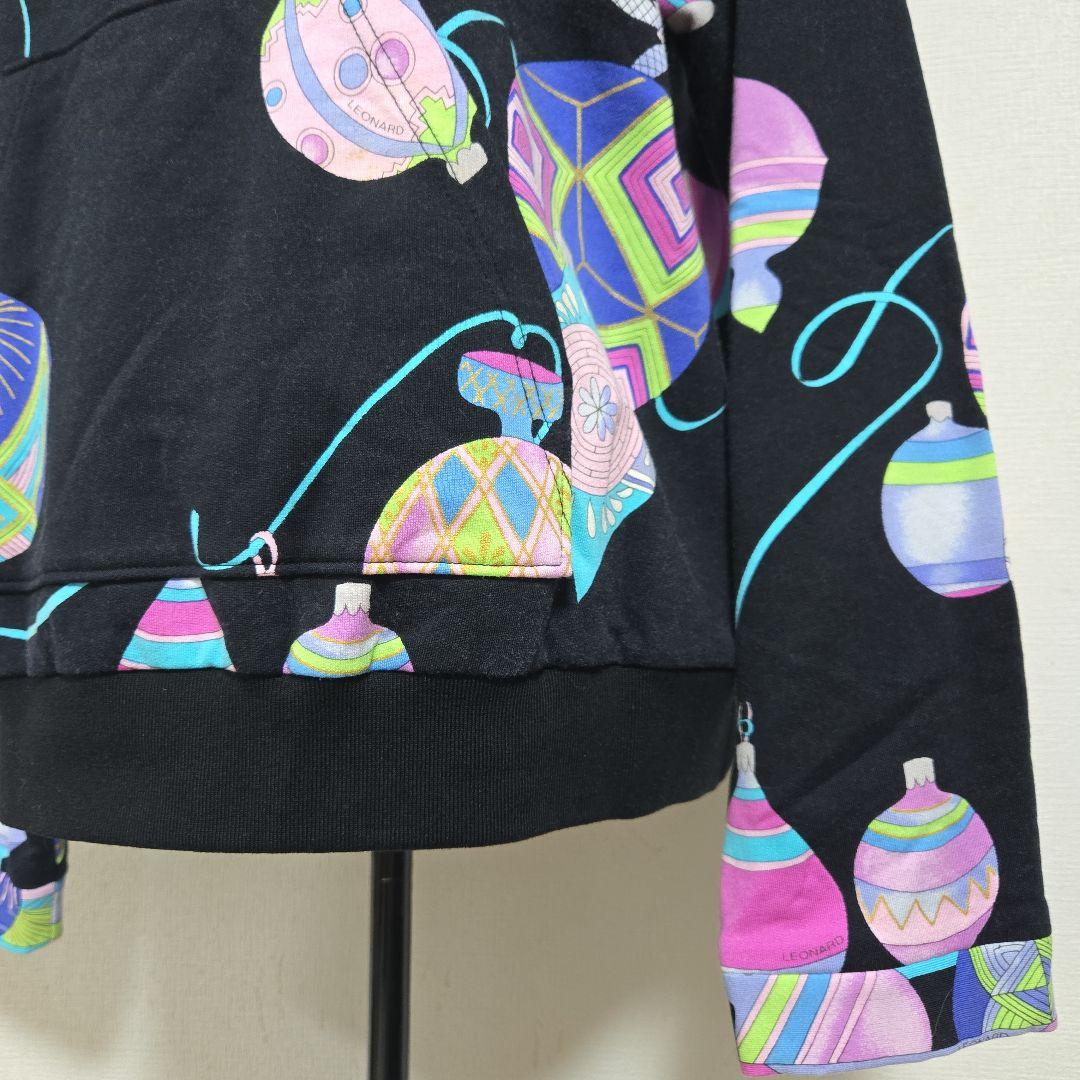 希少 レオナール LEONARD SPORT 長袖 トレーナー 裏起毛 日本製