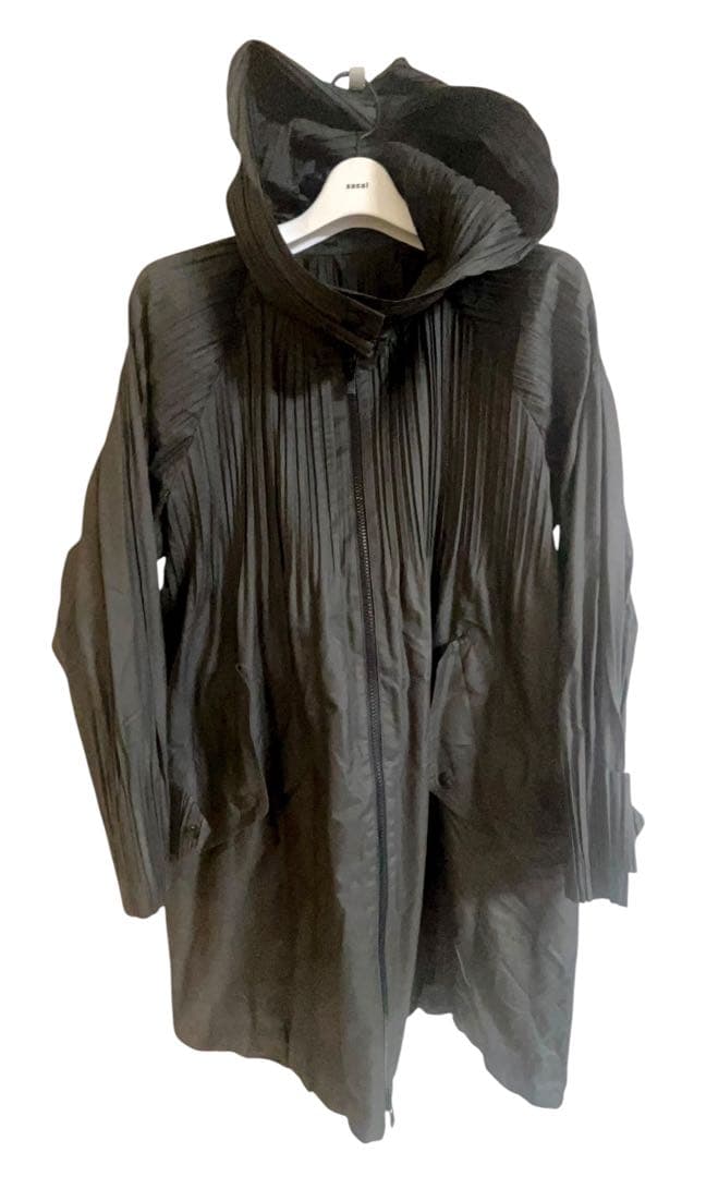 プリーツプリーズ PLEATS PLEASE イッセイミヤケ フーデット コート