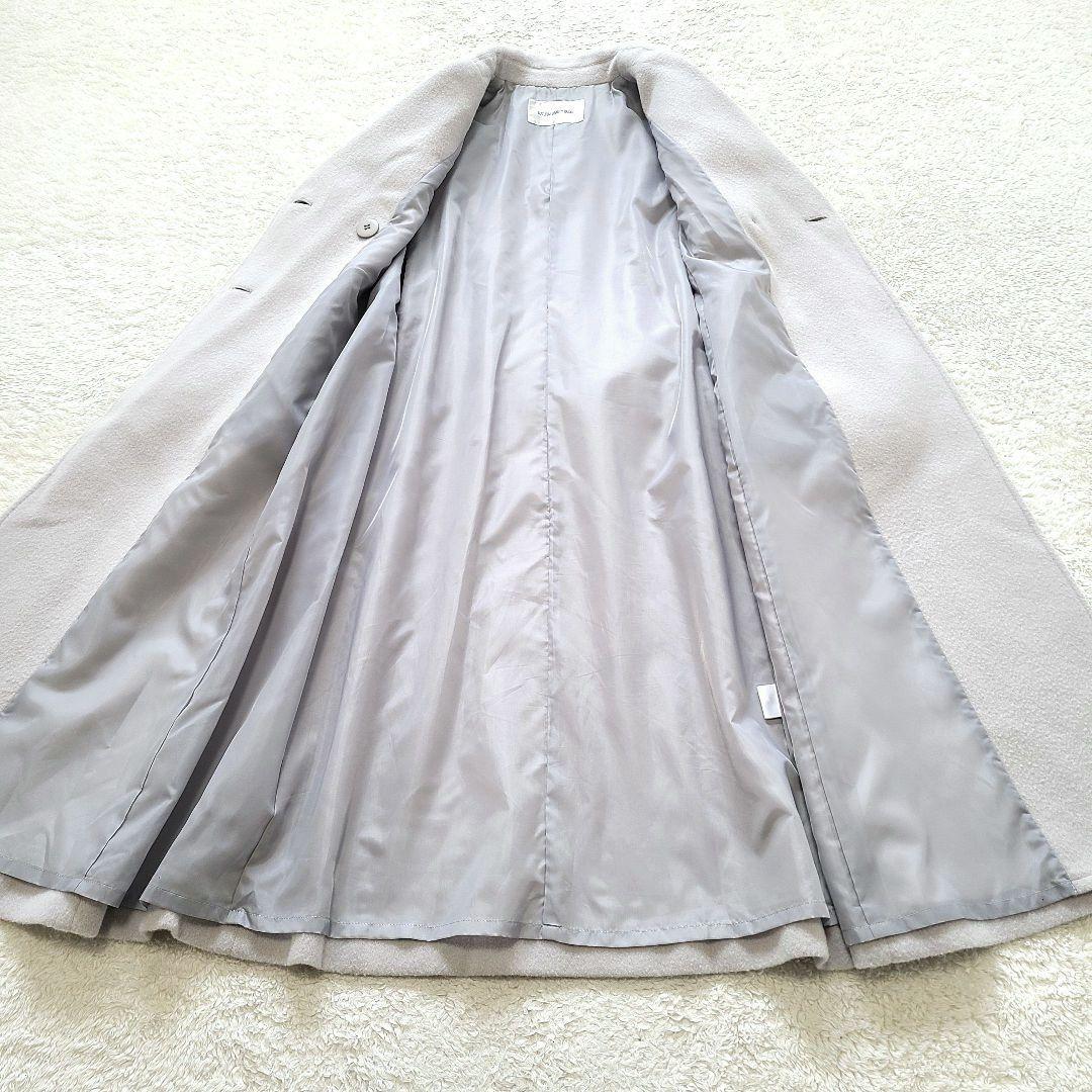 【完売品】24AW　ナチュラルビューティー　ビッグカラーダブルチェスターコート