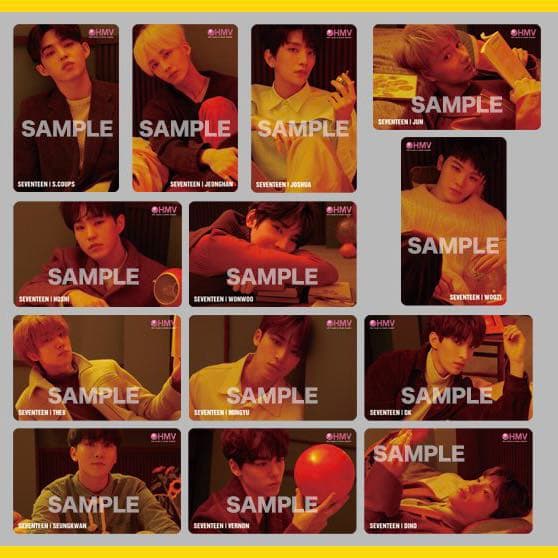 SEVENTEEN hmv特典 トレカ コンプ 6th you