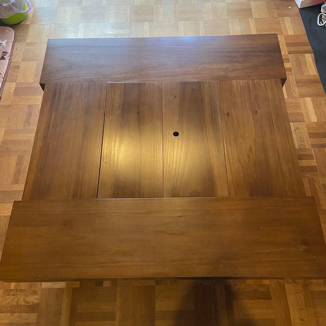 囲炉裏テーブル　昭和レトロ 火鉢 古民家家具　希少 木製