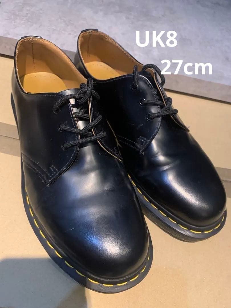 美品 Dr.Martens ドクターマーチン 3ホール 27cm UK8