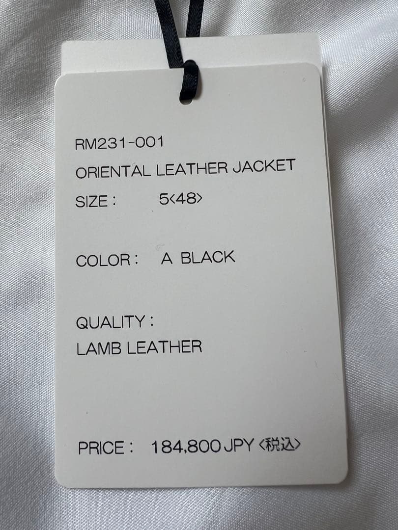 RAINMAKER ORIENTAL LEATHER JACKET サイズ5