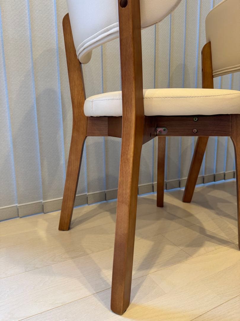 ダイニングチェア2脚セット 食卓椅子 木製 リビングチェア 背もたれ付き