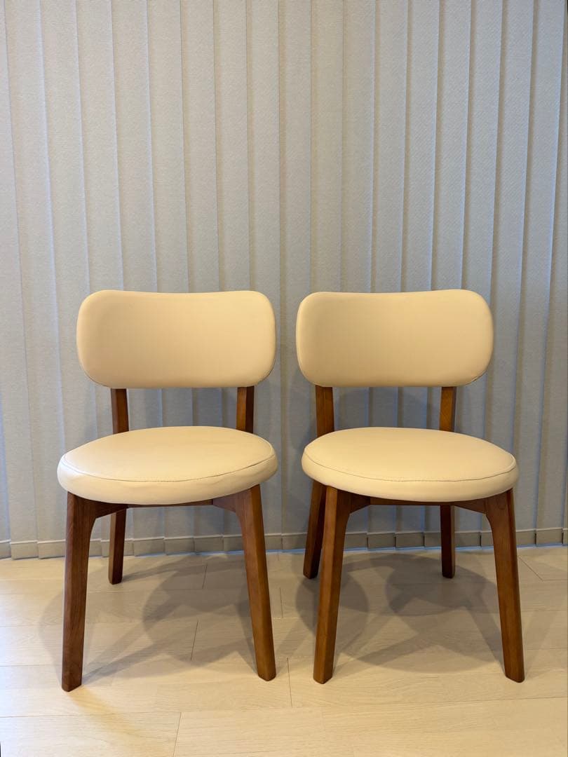 ダイニングチェア2脚セット 食卓椅子 木製 リビングチェア 背もたれ付き