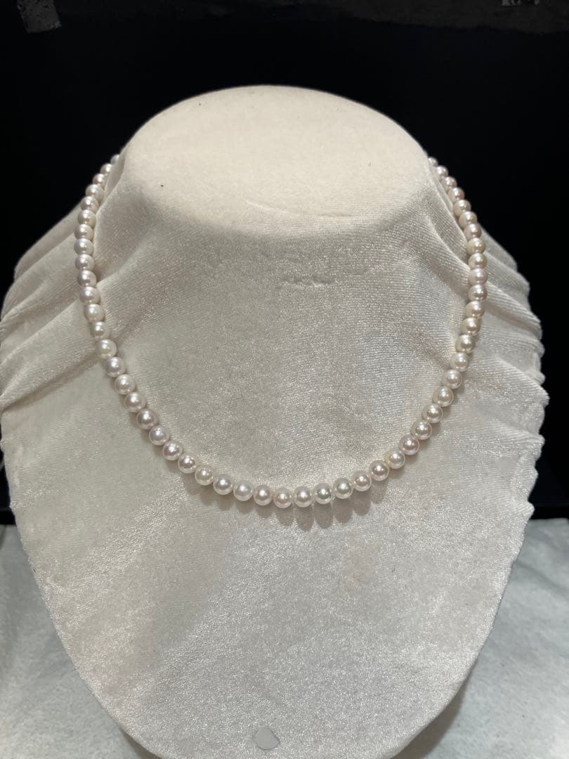 伊勢志摩英虞湾産あこや真珠　5.5.-6mm パールネックレス