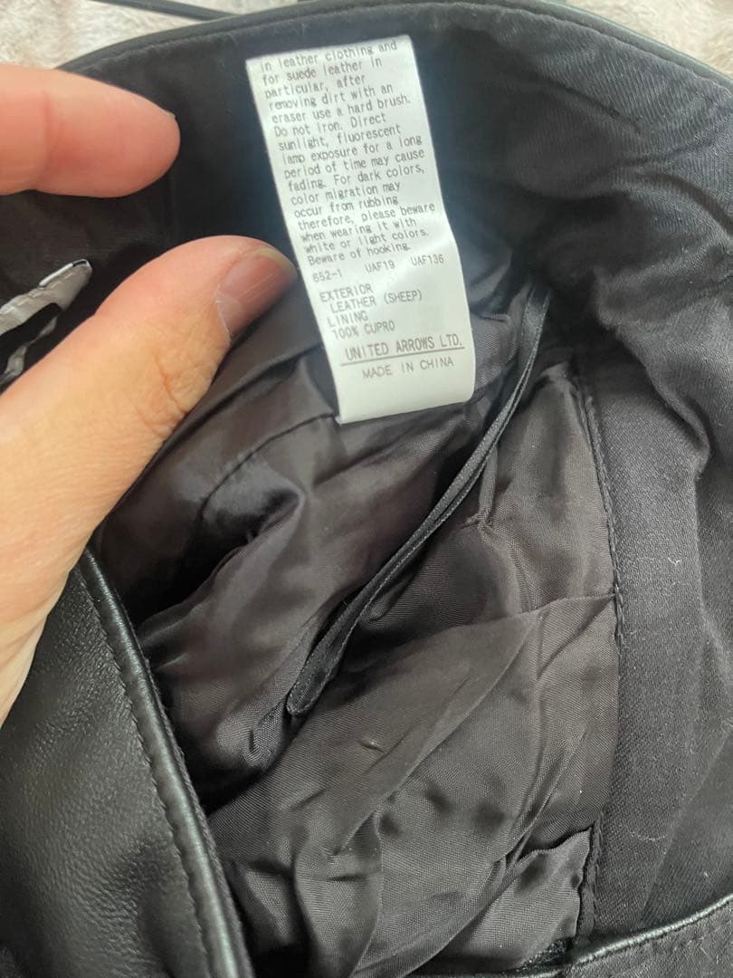 yama様 h beauty&youth レザーワイドショートパンツ ラムレザー