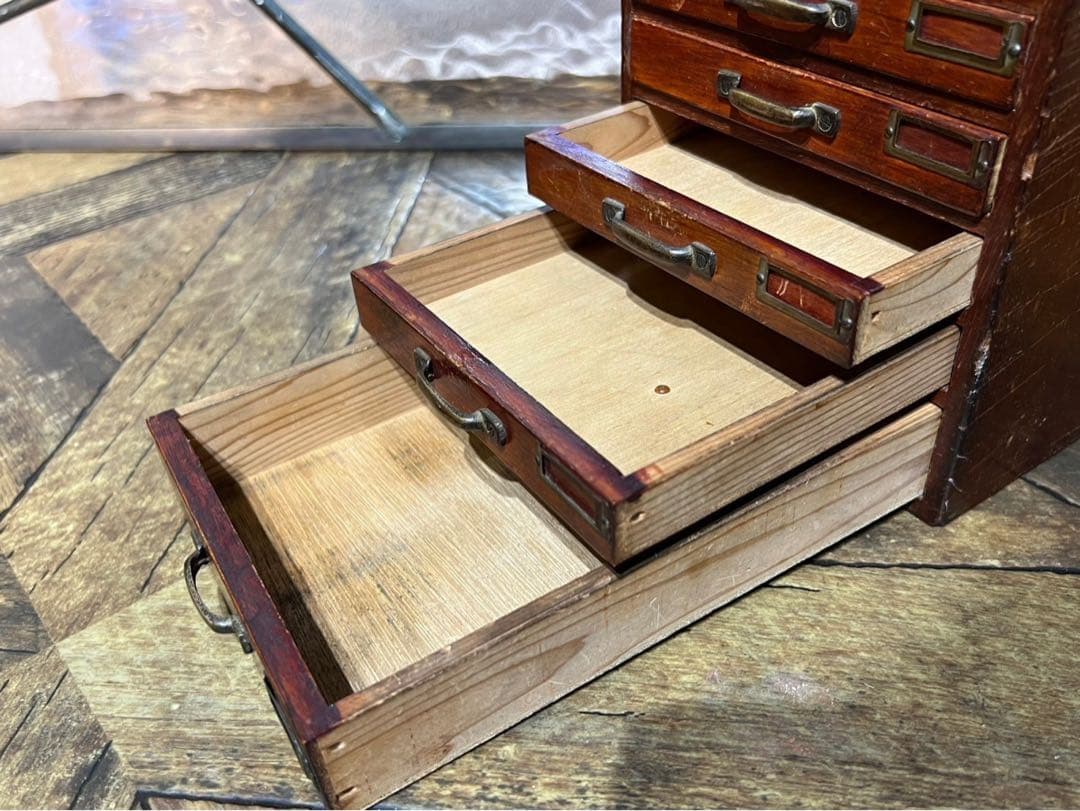 小物入れ 小引き出し 多引き出し インテリア アンティーク 昭和レトロ 当時物