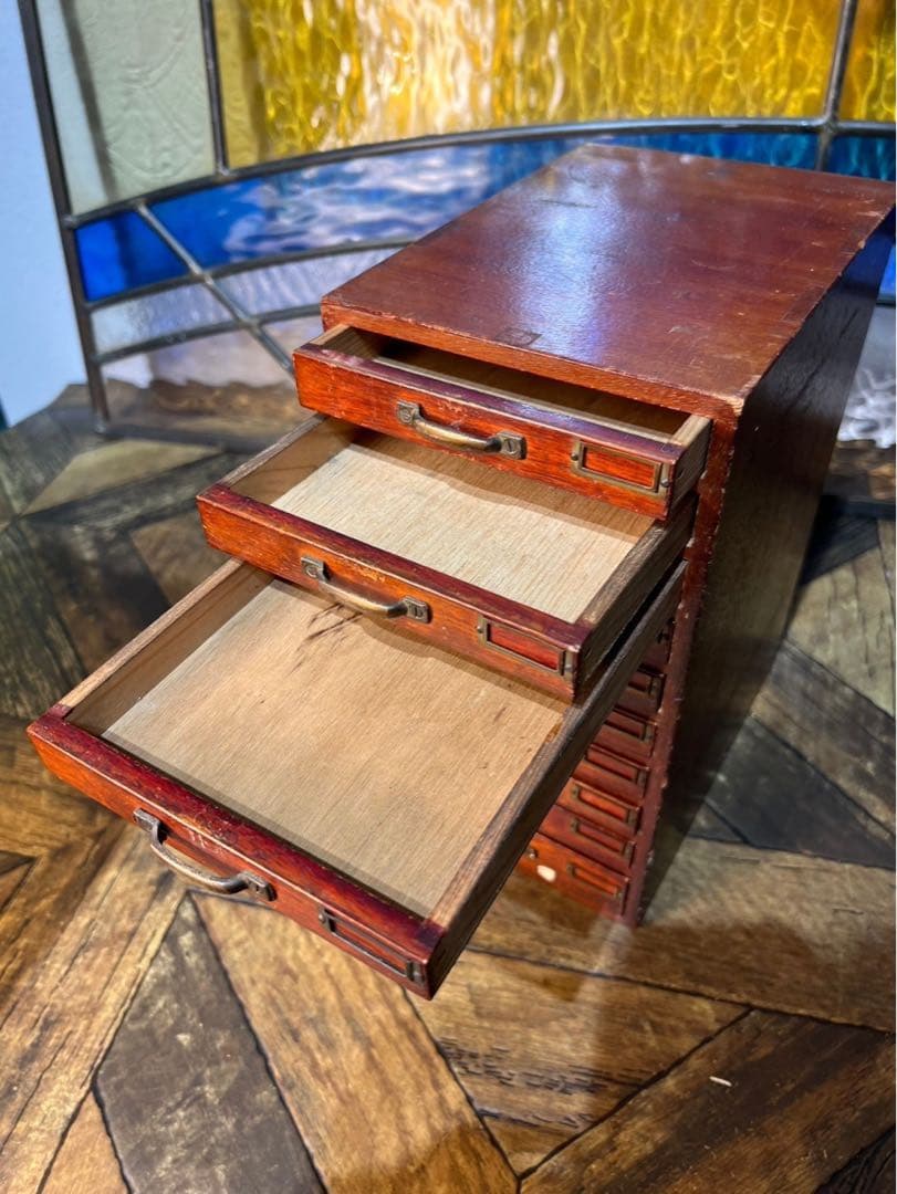 小物入れ 小引き出し 多引き出し インテリア アンティーク 昭和レトロ 当時物