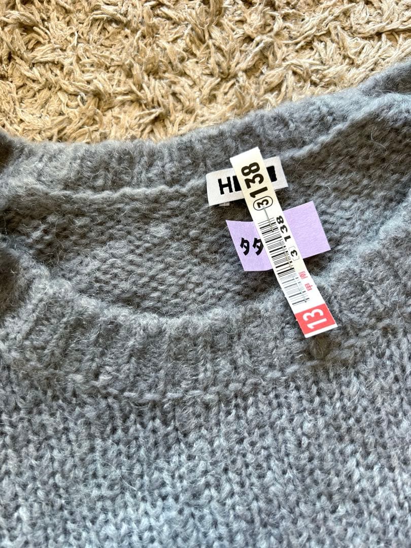 H BEAUTY&YOUTH ウールモヘヤ スヌード ニットワンピース