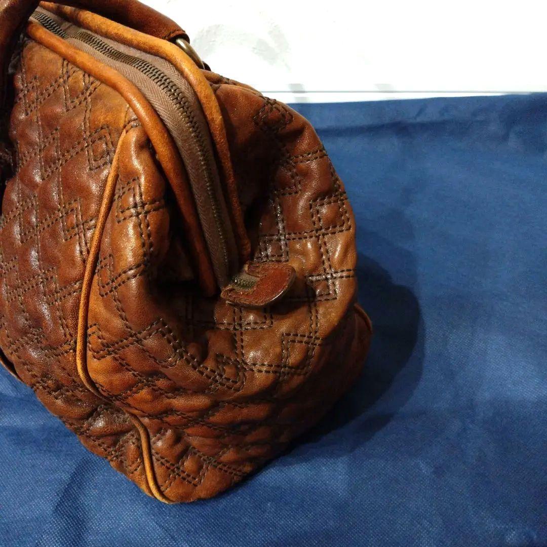 【まるぽち】【ドルチェ&ガッバーナ】ブラウン ボストンバッグ