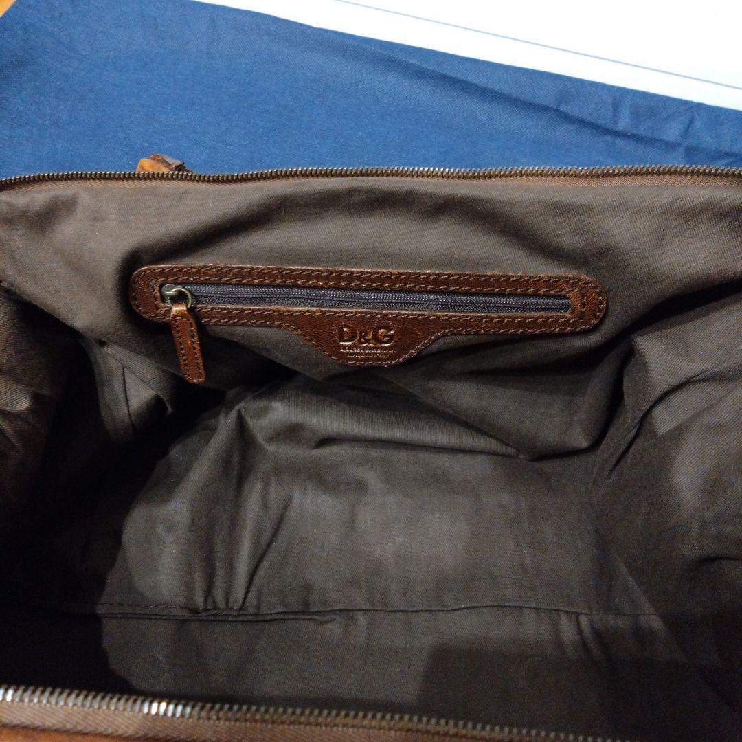 【まるぽち】【ドルチェ&ガッバーナ】ブラウン ボストンバッグ