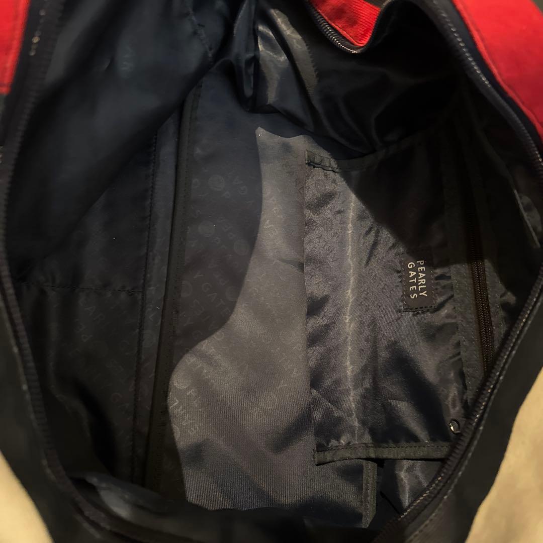 PEARLY GATES ストライプ ゴルフバッグ　ロッカーバッグ